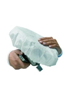 Funda para Reposacabezas Impermeable Ø 24cm con Elástico 60 uds Blanco Omnia