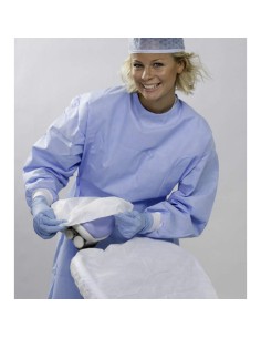 Funda para Reposacabezas Impermeable Ø 24cm con Elástico 60 uds Blanco Omnia 2