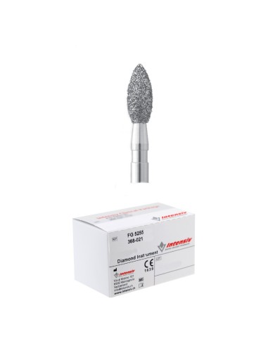 Fresas Diamante FG 368 021 Extra Fino 5255 Pelota Rugby Caja 18 uds Intensiv