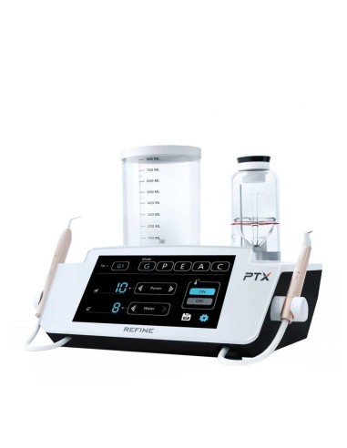 Aeropulidor y  Scaler Ultrasónico PTX Refine Medical con Pedal y Depósito de Agua 800ml.