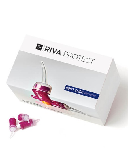 Riva Protect Fast Set Sellador ionómero de Vidrio, Blanco, 50 cápsulas SDI