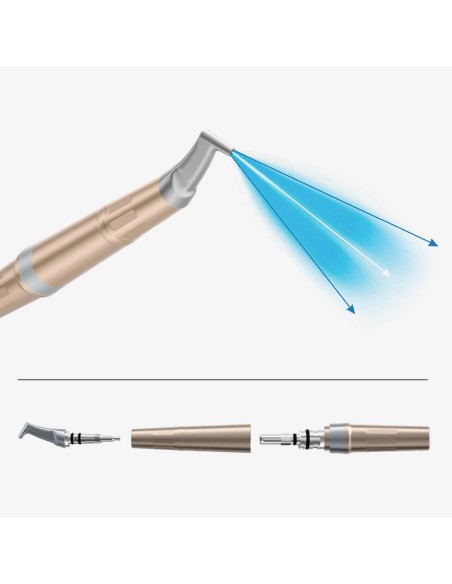Escaler de Ultrasonidos con Aeropulidor PT-A Woodpecker, Doble Depósito de Agua
