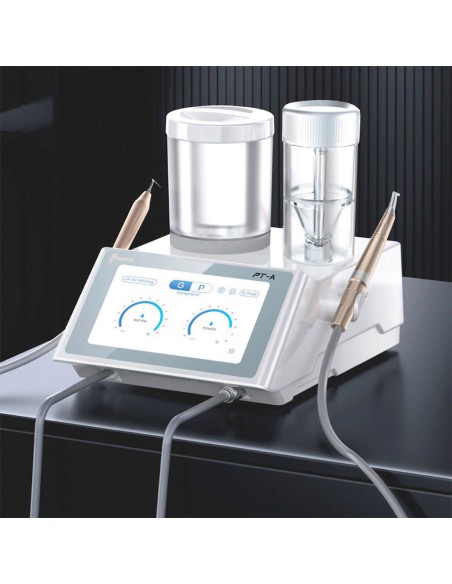 Escaler de Ultrasonidos con Aeropulidor PT-A Woodpecker, Doble Depósito de Agua