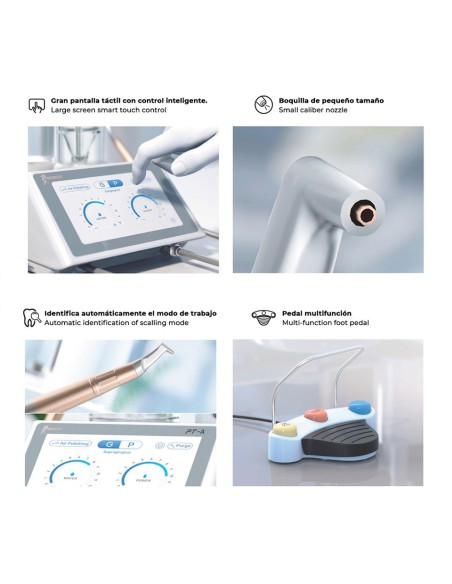 Escaler de Ultrasonidos con Aeropulidor PT-A Woodpecker, Doble Depósito de Agua