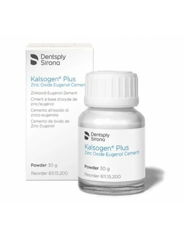 Kalsogen Plus Cemento de Óxido de Zinc Eugenol Polvo Frasco 30gr Dentsply