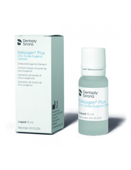 Kalsogen Plus Cemento de Óxido de Zinc Eugenol Frasco 15 ml Líquido Dentsply