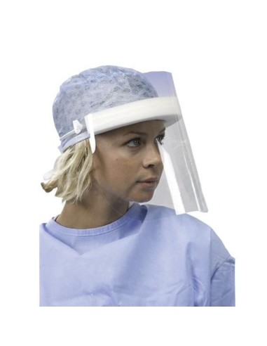 Visera de Protección con Cinta, Pantalla PE Anti Empañante, 12 unidades Omnia