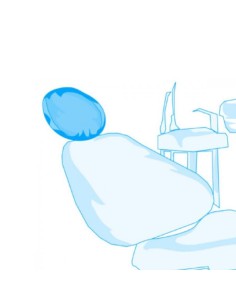 Funda para Reposacabezas Ø22 cm Impermeable con Elástico 200 uds Azul Omnia