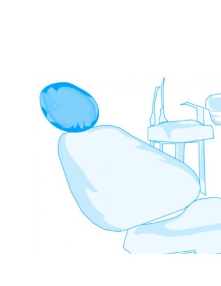 Funda para Reposacabezas Ø22 cm Impermeable con Elástico 200 uds Azul Omnia