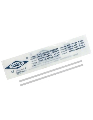 Tiras de Separar Acero 8mm x 0,2 mm Dos Lados Bolsa 12 uds Horico