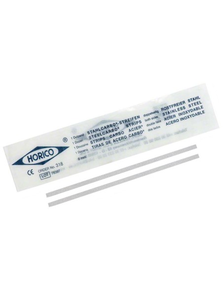 Tiras de Separar Acero 8mm x 0,2 mm Dos Lados Bolsa 12 uds Horico