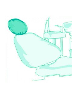 Cubrecabezal Absorbente Ø 28 cm con Elástico, Verde, 200 uds Omnia