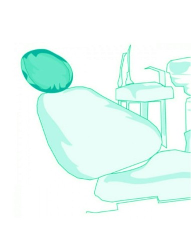 Cubrecabezal Absorbente Ø 28 cm con Elástico, Verde, 200 uds Omnia