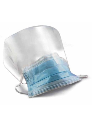 Mascarilla con Visera Superior de Protección con Elásticos 25 unidades Omnia