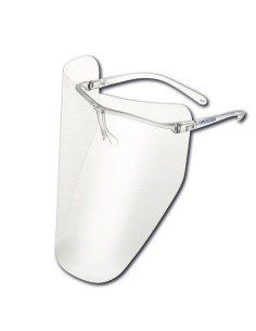 Visera de Protección Operador, Marco Transparente + 10 Viseras Intercambiables, Euronda