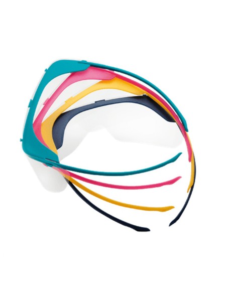 Visera de Protección Pequeña Monoart, 5 Marcos Colores + 10 Viseras Monouso Euronda