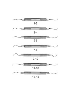 Cureta Gracey Ergotouch Acero Inox de 1-2 a 13-14, 1ud Carl Martin