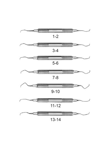 Cureta Gracey Ergotouch Acero Inox de 1-2 a 13-14, 1ud Carl Martin