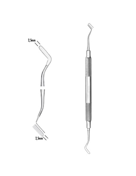 Instrumento Obturación 2,5mm - 2,5mm Mango Ergoform Carl Martin