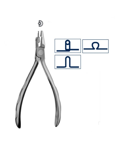 Alicate Conformador Loops Max. Ø 0,7mm Omega 13,5cm Carl Martin