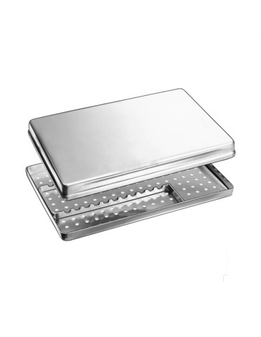 Casete Estandarizado Acero Inox con Tapa, Fondo y Cuadro Alojamiento, 18x28cm Carl Martin