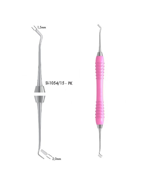 Obturador Condensador Espátula 1,5mm-2,0mm Colori Silikon LS SI-1054/15 Rosa Carl Martin