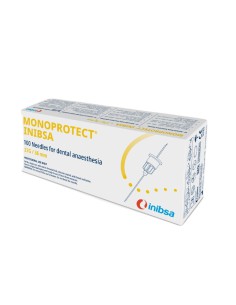 Agujas Estériles Monoprotect 27G 0.40x36mm Siliconadas Triple Bisel 100 uds Inibsa