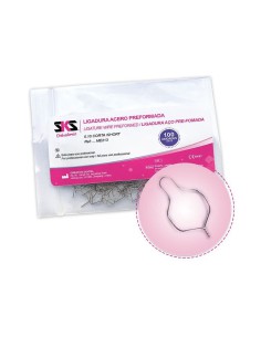 Ligadura Acero Preformada Corta .010 Ortodoncia 100 uds