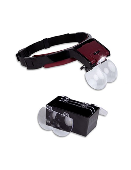 Lupa con Iluminación Frontal, 4 Aumentos, Fijación a la Cabeza Mestra