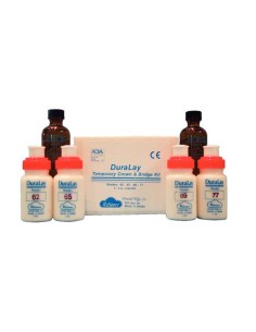 DuraLay Resina Puentes y Coronas Provisionales Kit 4x56gr polvo + 2x59ml Líquido Reliance