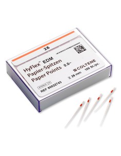 Puntas de Papel HyFlex EDM One File 25/~ ISO 28mm Estéril 100 uds Roeko