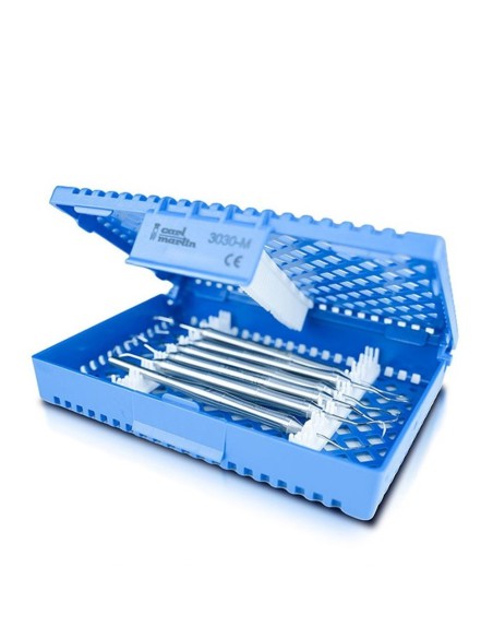 Paro Set LiquidSteel 6 instrumentos y Caja, Periodoncia LS3020 Carl Martin