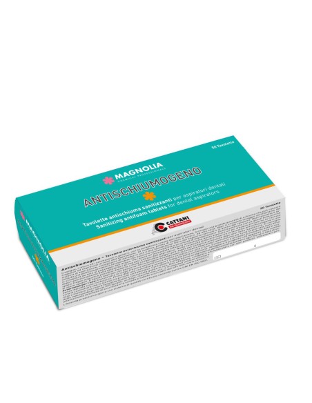 Antiespumógeno Desinfectante para Aspiración Dental 10 Caja de 50 Pastillas Cattani