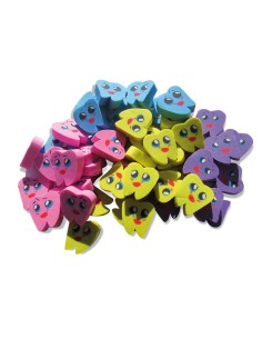 Gomas de Borrar Muelitas Colores Bolsa 200 unidades Kike Toys 2