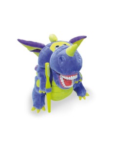 Títere Peluche Dragón con Fantomas y Cepillo de Dientes Gigante