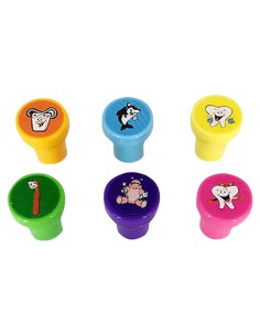 Sellos Infantiles Smiley Face con Tinta, Surtido Caritas 24 unidades Kike Toys