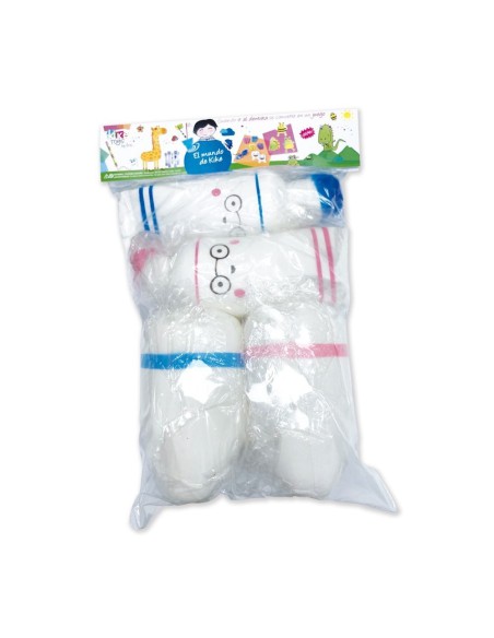 Kit Juguetes Antiestrés Pasta de Dientes y Molar, Blandos, 4 unidades Kike Toys