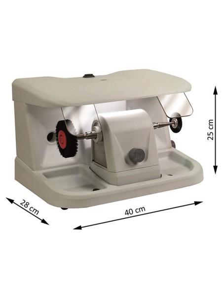 Mini Box Pulidora con Luz LED y Conexión a Aspiración