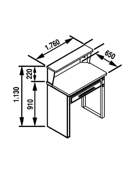 Mesa de Trabajo 2 Puestos para Repasado Mestra