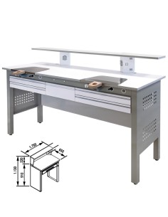 Mesa de Trabajo 2 Puestos para Repasado Mestra