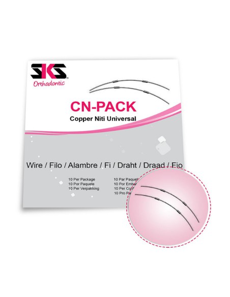 Arco Niti Copper Rectangular Natural Form 2 uds.