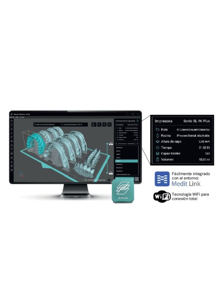 Impresora 3D Phrozen Sonic XL 4K Plus Tecnología LED 52 μm Laboratorio