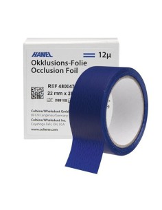 Lámina de Oclusión Hanel Plástico, 2 Lados, 22mm 12 micras Rollo 25m Roeko 2