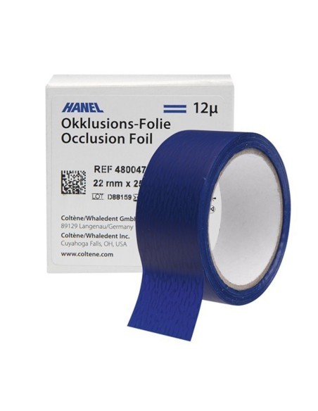 Lámina de Oclusión Hanel Plástico, 2 Lados, 22mm 12 micras Rollo 25m Roeko