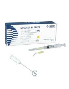 Cánulas de Aplicación e Irrigación Miraject PL Super 20G 0,9x22mm Luer 10 uds Hager Werken
