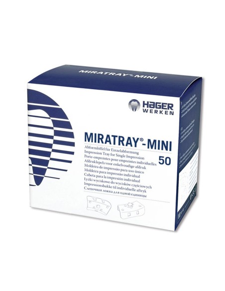 Miratray Mini Cubetas para Impresiones Individuales Pequeñas 50 uds Hager Werken
