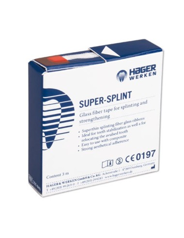 Super-Splint Banda de Fibra de Vidrio 4mm x 3 metros con Dispensador Hager Werken