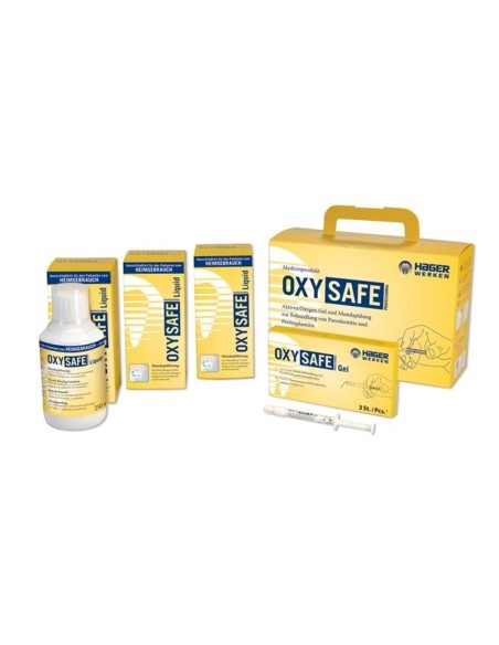 Oxysafe Professional Intro Kit, Periodontitis y Periimplantitis Jeringas + Líquido Hager Werken