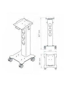 Carrito para Scaler de Ultrasonidos PT-A con Aeropulidor Woodpecker