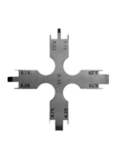 Posicionador de Brackets .018 Estrella Calibrada mm Inox Masters